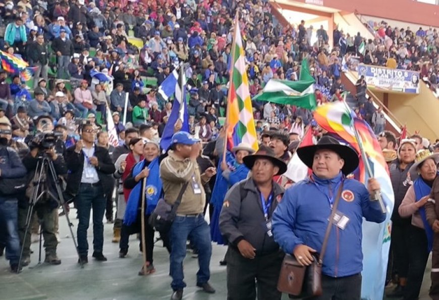 Congreso del MAS arcista posesiona Comisión de Poderes y Policía Sindical