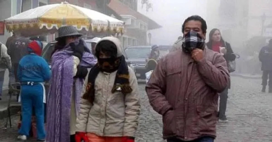 Alerta Naranja en Tarija por posible ingreso de frente frío y heladas