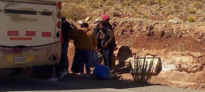 Flota Narváez Sufre Nueva Falla Mecánica en Yunchará Poniendo en Riesgo a Pasajeros