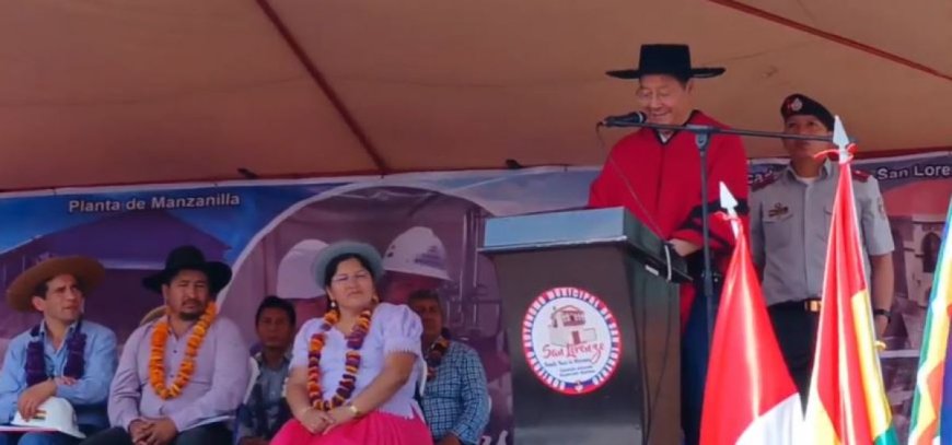 Presidente Arce inaugura el nuevo Mercado Central de San Lorenzo en Tarija