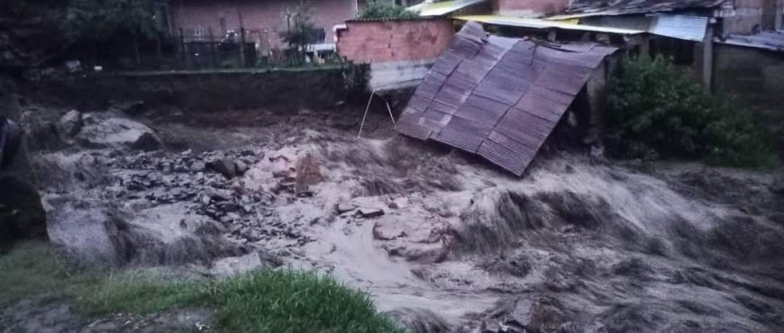 Riada en Quime arrasa con árboles y viviendas: familias evacúan y piden ayuda