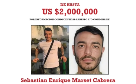 EEUU ofrece 2 millones de dólares por información que permita capturar a Sebastián Marset