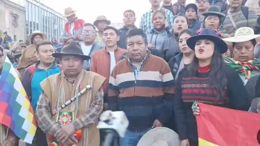 Dirigente anuncia cuarto intermedio en las movilizaciones por la inscripción de Evo Morales