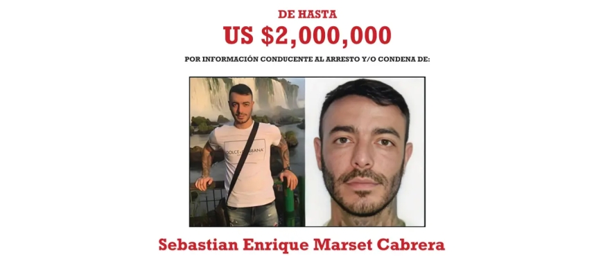 EEUU ofrece 2 millones de dólares por información que permita capturar a Sebastián Marset